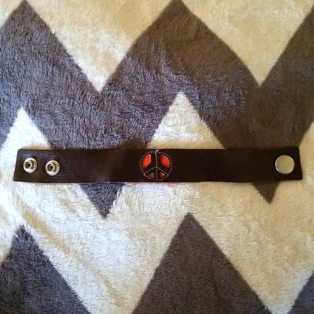 Lucky Brand Leather Wristband